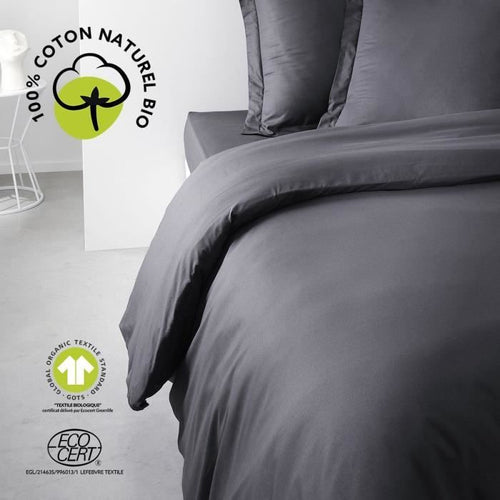 Completo letto - TODAY - 240 x 260 cm - 100% cotone - Carbone biologico - Certificato GOTS biologico