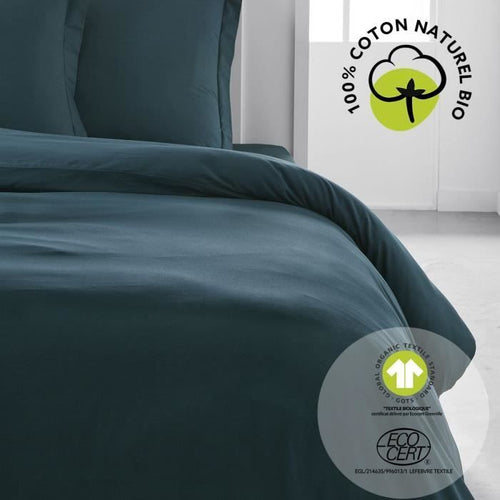 Completo letto - TODAY - 240 x 260 cm - 100% cotone biologico - Tagli per le mani - Lavabile a 60