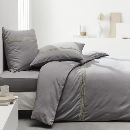 Oggi Prestige oggi Carica - 140 x 200+30 cm - 2 persone - 100% UNE Cotton Perca - Acciaio