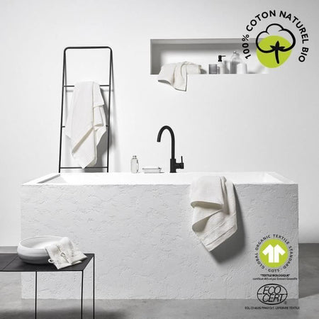 Telo da bagno maxi - TODAY - 90 x 150 cm - Cotone - Gesso biologico
