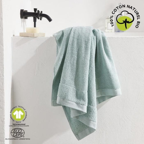 Telo da bagno maxi - TODAY - 90 x 150 cm - Cotone - Celadon biologico