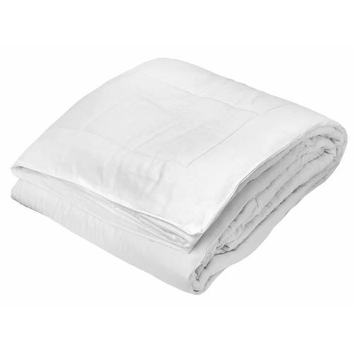 TOISON D'OR - Piumino temperato Silkydor (280 g/m) - 240x260 cm - Calore temperato - Cotone e seta di gelso - 2 persone - Bianco