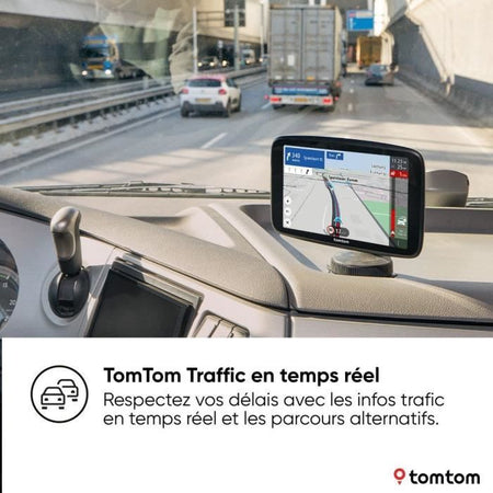 GPS per veicoli commerciali pesanti - TOM TOM - GO Expert Plus - Schermo HD 6 - Pianificazione percorsi per veicoli di grandi dimensioni - Mappe del mondo