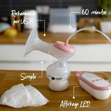 Tommee Tippee, tiravette elettriche realizzate per me, ricaricabile da USB, silenzioso e trasportabile, bottiglia inclusa