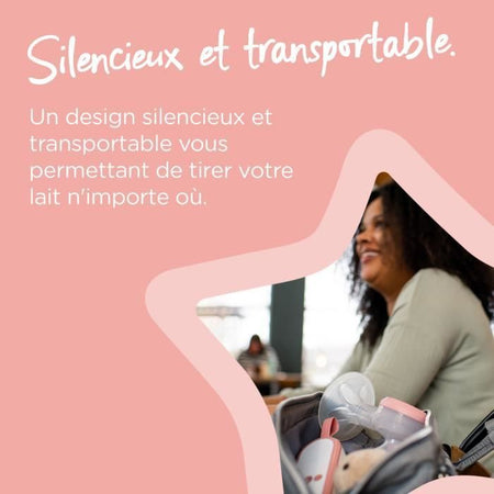 Tommee Tippee Made for Me Simple Manual, Ergonomic, Silent, Transportable, Biberon incluso