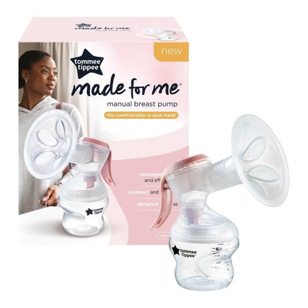Tommee Tippee Made for Me Simple Manual, Ergonomic, Silent, Transportable, Biberon incluso
