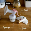 Tommee Tippee Made for Me Simple Manual, Ergonomic, Silent, Transportable, Biberon incluso