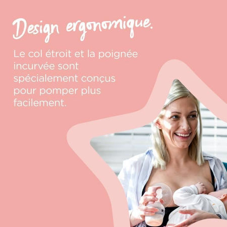 Tommee Tippee Made for Me Simple Manual, Ergonomic, Silent, Transportable, Biberon incluso