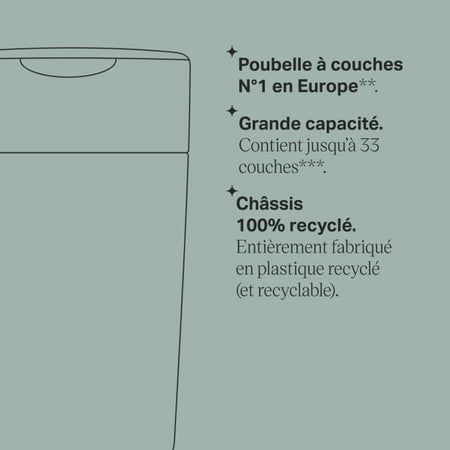 Contenitore per pannolini Twist & Click Tommee Tippee - Rosa