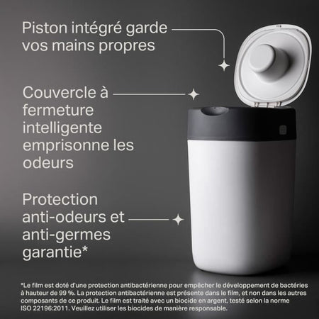 TOMMEE TIPPEE Porta pannolini Twist & Click Bianco FFP