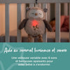 TOMME TIPPEE, lussuoso peluche con luce notturna con CrySensor, 6 suoni rilassanti, USB, lavabile in lavatrice, Ollie il gufo