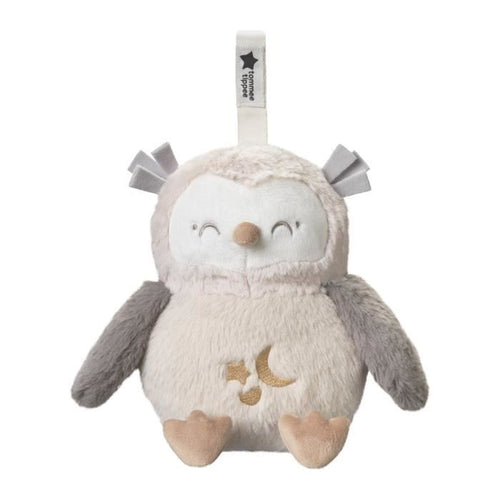 TOMME TIPPEE, lussuoso peluche con luce notturna con CrySensor, 6 suoni rilassanti, USB, lavabile in lavatrice, Ollie il gufo