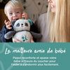 TOMME TIPPEE, lussuoso peluche con luce notturna con CrySensor, 6 suoni rilassanti, USB, lavabile in lavatrice, Pippo il panda
