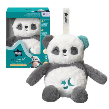 TOMME TIPPEE, lussuoso peluche con luce notturna con CrySensor, 6 suoni rilassanti, USB, lavabile in lavatrice, Pippo il panda