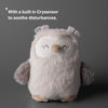 Mini peluche - TOMMEE TIPPEE - Ollie il gufo - Aiuto per dormire da viaggio - 6 suoni - Ricaricabile tramite USB - Lavabile in lavatrice