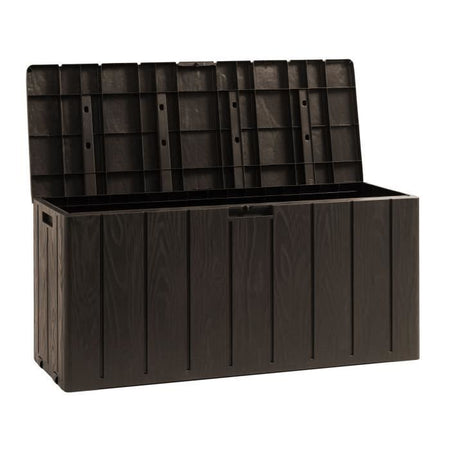 Cassapanca da giardino BRAVO - Resina - Toomax - Marrone - Capacità 270L - 117,5 x 45 x 56 cm