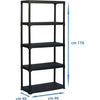 TOOD Mensola con 5 ripiani dimensioni h176x90x40