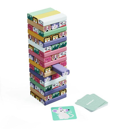 Torre a dondolo - TOP LUMINOSO - Animali - Colori - Gioco di abilità - Costruzione creativa