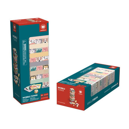 Torre a dondolo - TOP LUMINOSO - Animali - Colori - Gioco di abilità - Costruzione creativa