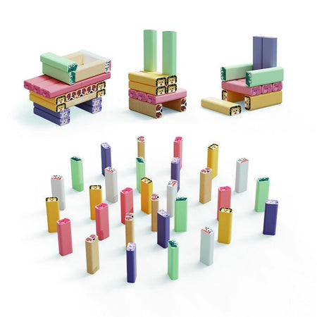 Torre a dondolo - TOP LUMINOSO - Animali - Colori - Gioco di abilità - Costruzione creativa