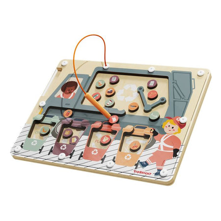 Raccoglitore Di Rifiuti - TOP BRIGHT - Labirinto Magnetico - Raccolta differenziata - Metallo - Carta - Plastica