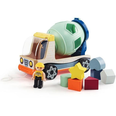 Veicolo da costruzione per la selezione - TOP BRIGHT - Colori - Forme - Tamburo betoniera - 360 gradi