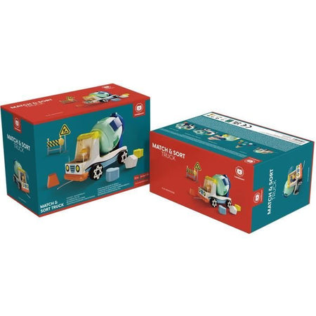 Veicolo da costruzione per la selezione - TOP BRIGHT - Colori - Forme - Tamburo betoniera - 360 gradi
