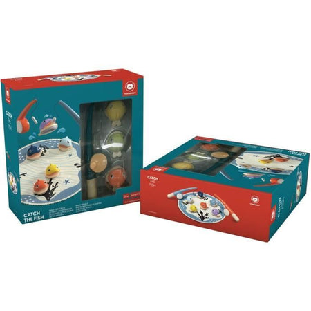 Cattura Pesci - TOP BRIGHT - 6 Pesci Magnetici - 2 Canne da Pesca - Tappetino in Tessuto