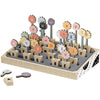 Abc Flowers - TOP LUMINOSO - 26 vasi da fiori - Lettere maiuscole - Lettere minuscole - Alfabeto
