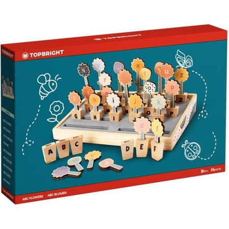 Abc Flowers - TOP LUMINOSO - 26 vasi da fiori - Lettere maiuscole - Lettere minuscole - Alfabeto