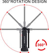 Luce Lampada da Lavoro Led Ricaricabile Magnetica Portatile Officina Torcia da Lavoro Luce Portatile Ricaricabile Led con Base Magnetica e Gancio 360° Pieghevole Impermeabile