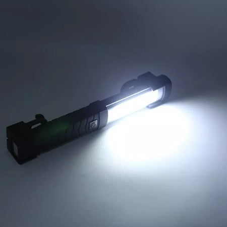 TORCIA MULTIFUNZIONE BOX CAMPEGGIO SPORT LAMPADA LED COB RICARICABILE XPE PORTATILE CALAMITATA OFFICINA LAVORO IMPERMEABILE ALTA POTENZA