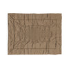 Plaid Arredo 140 x 180 cm in Raso di puro cotone Tortora