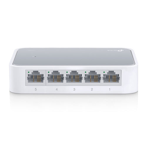 TP-LINK Switch- 5-port- 8 10/100 RJ45 ports- desktop plastic case