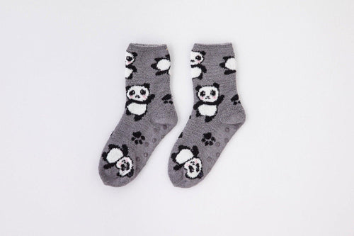 Noidinotte Calzino Anti Scivolo in Pile TR662 Panda All Over S60 - Passarelli Biancheria