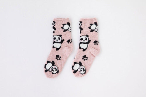 Noidinotte Calzino Anti Scivolo in Pile TR662 Panda All Over S60 - Passarelli Biancheria