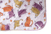 Trapuntino leggero letto copriletto in puro cotone Made In Italy GATTI ARANCIONE - SmartDecoHome