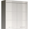 Mobile da bagno alto AMANDA - 2 ante - L73 x P23 x H77 cm - Bianco - TRENDTEAM