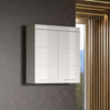 Mobile da bagno alto AMANDA - 2 ante - L73 x P23 x H77 cm - Bianco - TRENDTEAM