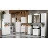Mobile da bagno alto AMANDA - 2 ante - L73 x P23 x H77 cm - Bianco - TRENDTEAM