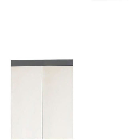 Mobile da bagno - TRENDTEAM - Amanda - 2 ante a specchio - Grigio - 60x17x77cm