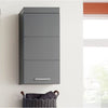 Mobile da bagno alto AMANDA - 1 anta - Grigio - TRENDTEAM