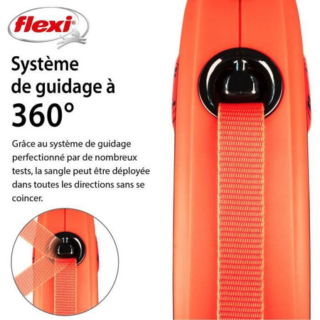 Guinzaglio TRIXIE flexi XTREME - Taglia XS - 3m - Nero e arancione