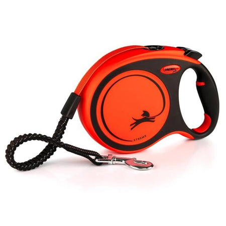 Guinzaglio TRIXIE flexi XTREME - Taglia L - 8 m - Nero e arancione