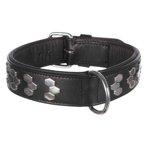 Collare attivo TRIXIE - Design stilizzato - Pelle - Taglia L - 4555 cm - Nero
