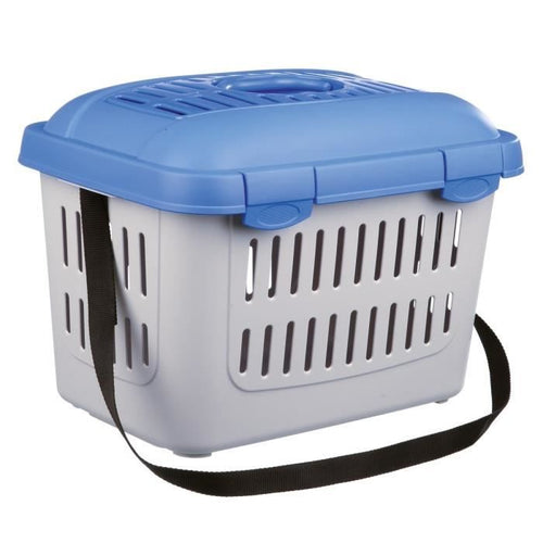 TRIXIE Scatola da trasporto - Midi-Capri 44  33  32 cm - Apertura frontale - Fessure di ventilazione - Maniglia - Peso massimo 11 Kg