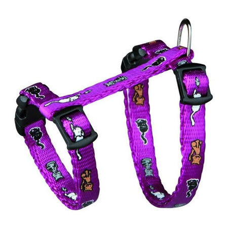 Pettorina per gattini Junior con guinzaglio - TRIXIE - Motivo gatto - 2133 cm / 8 mm - 1,20 m