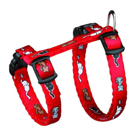Pettorina per gattini Junior con guinzaglio - TRIXIE - Motivo gatto - 2133 cm / 8 mm - 1,20 m