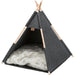 TRIXIE Teepee Shelter - Feltro - 55  65  55 cm - Antracite