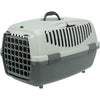 TRIXIE Box da trasporto Capri 3 - S - 40 x 38 x 61 cm - Antracite, grigio e verde - Per cani